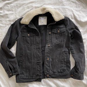 Hollister Washed Black Denim Jacket